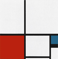 Composition N. I with Red and Blue, 1931